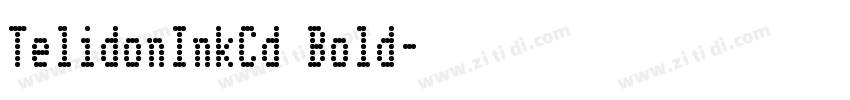 TelidonInkCd Bold字体转换